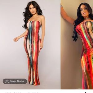 XL colorful maxi dress